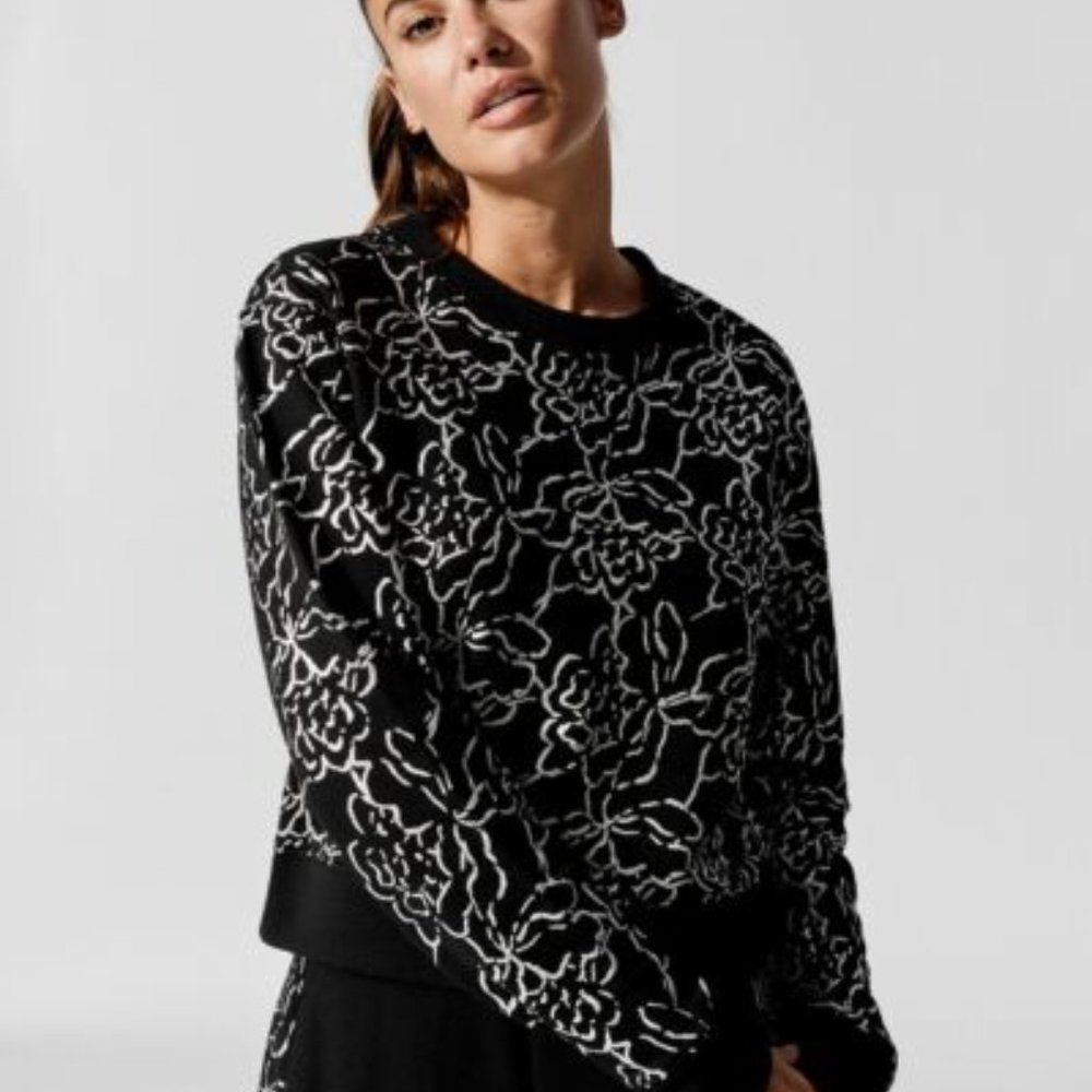 Power Lace Crew Neck Sweatshirt